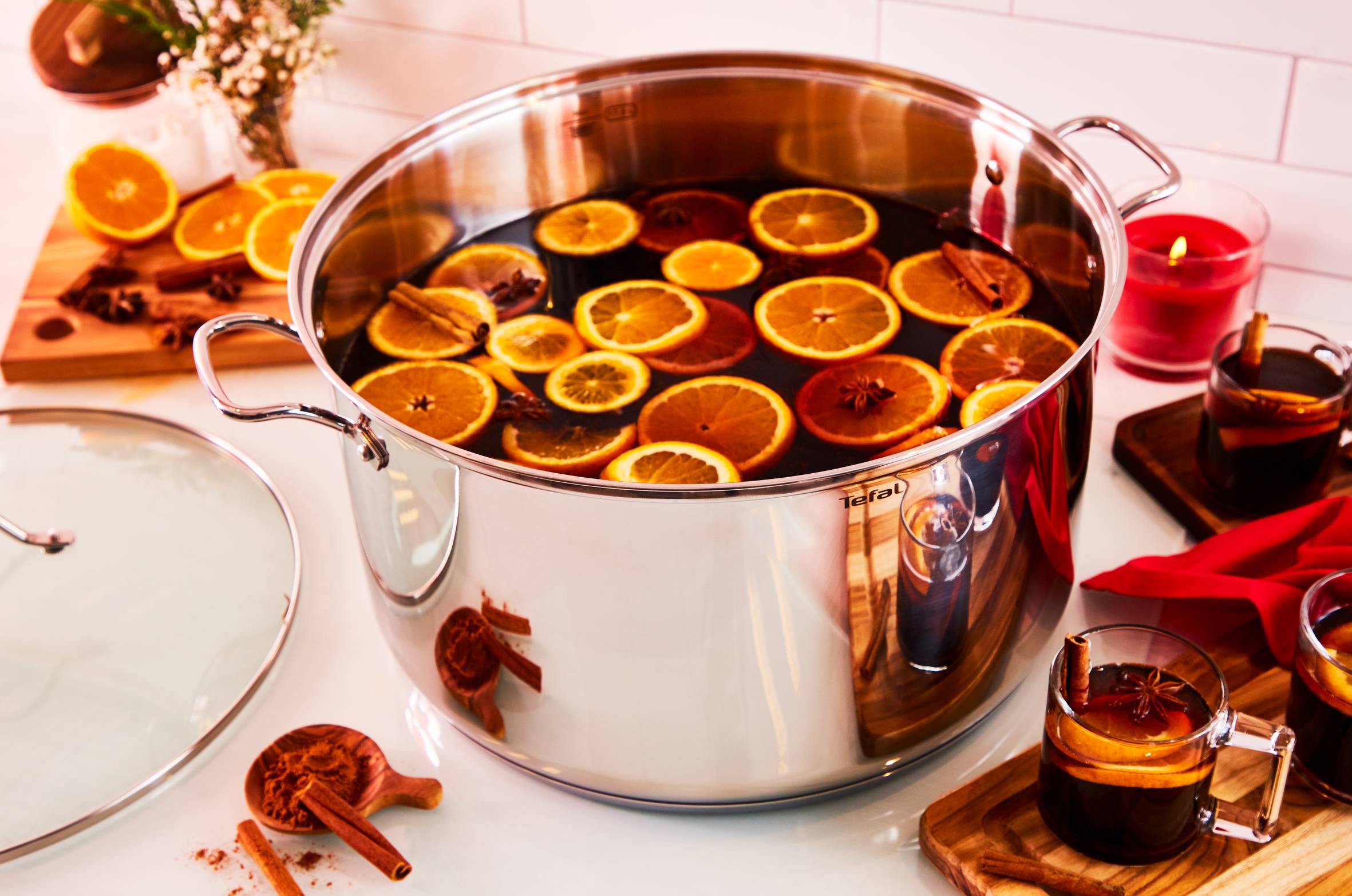 INTUITION Set 6 pcs Faitouts 20/24 cm + couvercles + Casserole 16 cm + couvercle