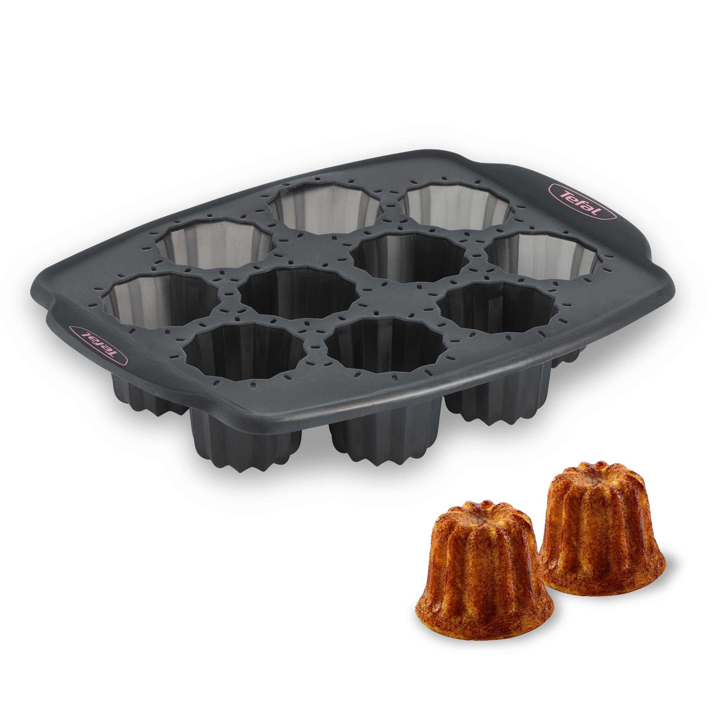 Crispybake moule 10 cannelés silicone 29x21cm
