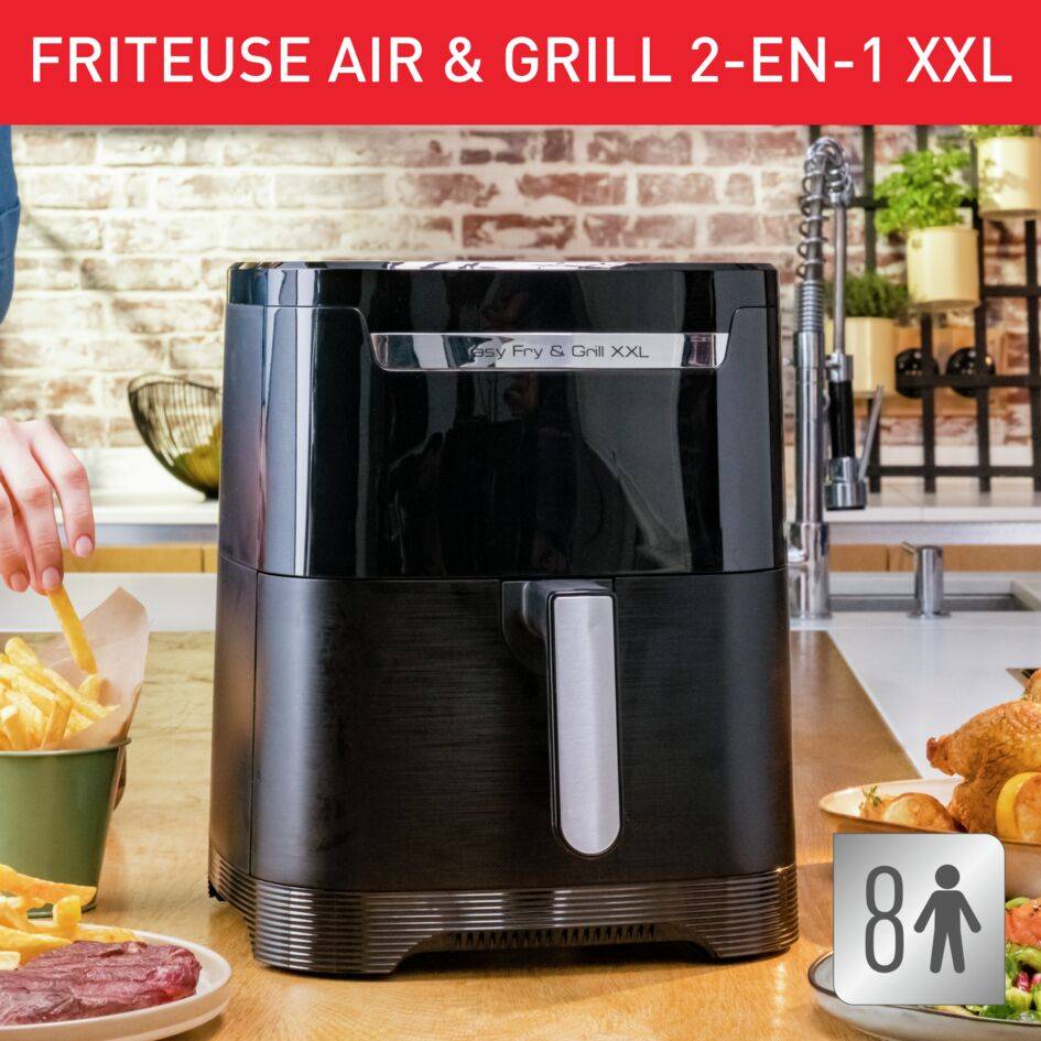 Easy Fry & Grill XXL, Air fryer mono tiroir, 6L, Jusqu'à 8 personnes