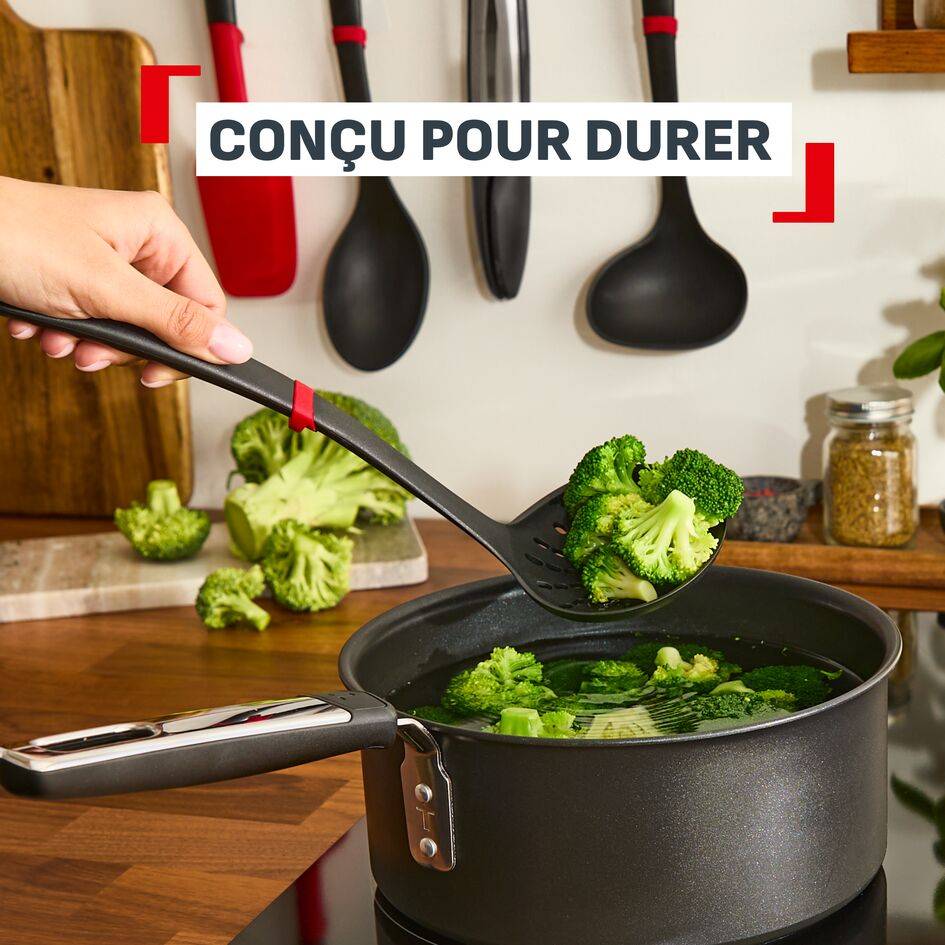 Ingenio+, Cuillère perforée, Robustesse, Résistance à la chaleur