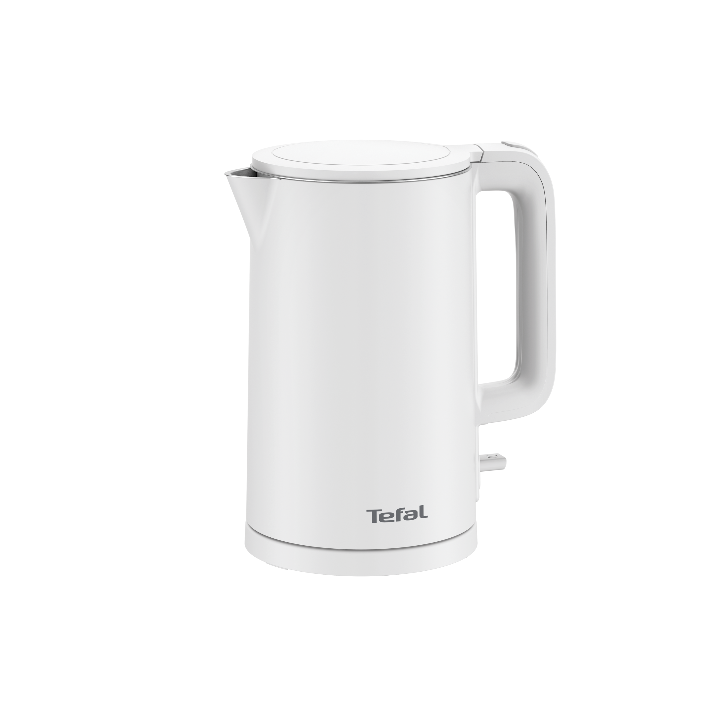 Thermo Protect, Bouilloire électrique Blanche, Extérieur froid, avec Filtre amovible