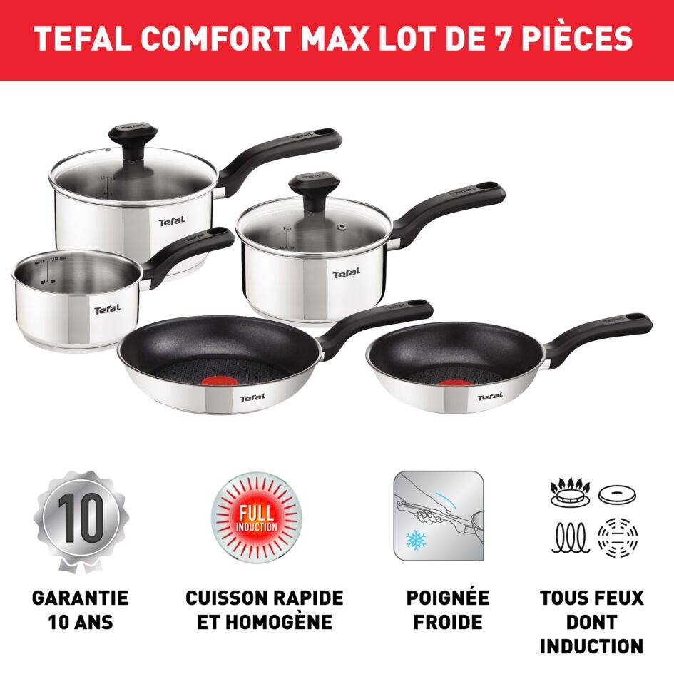 COMFORT MAX Batterie de cuisine 7 pièces 