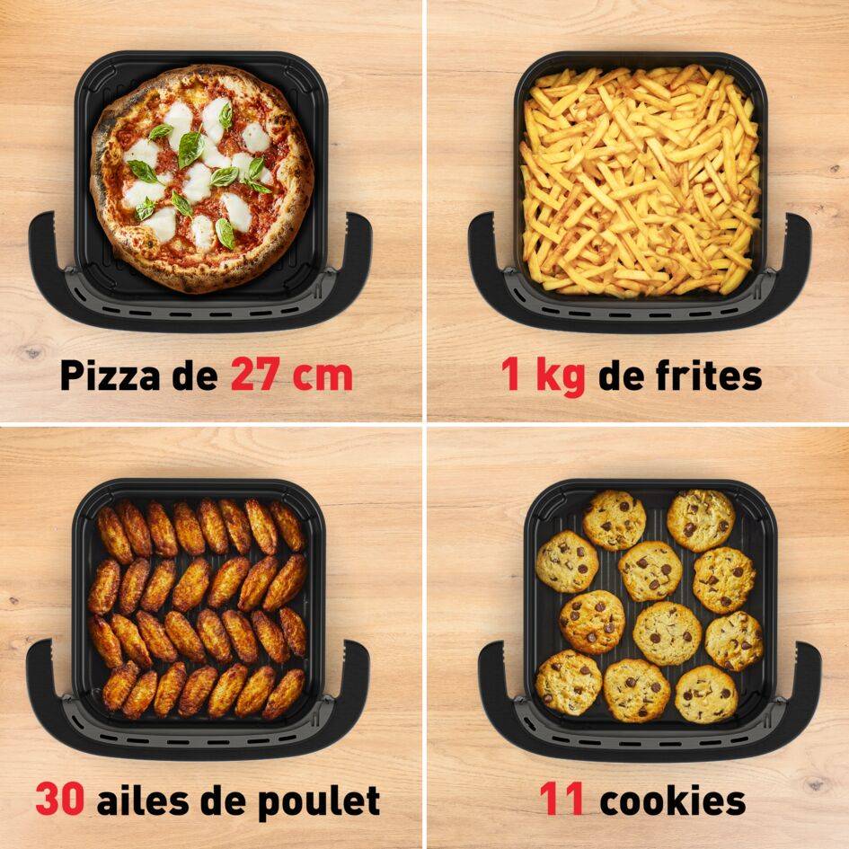 Easy Fry XL Surface&Pizza, Air fryer mono tiroir, 4L, 1 kg de frites, Pizza 27cm