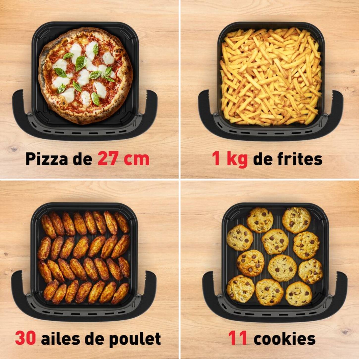 Tefal Easy Fry XL Surface & Pizza FW4018E0 — vue 3