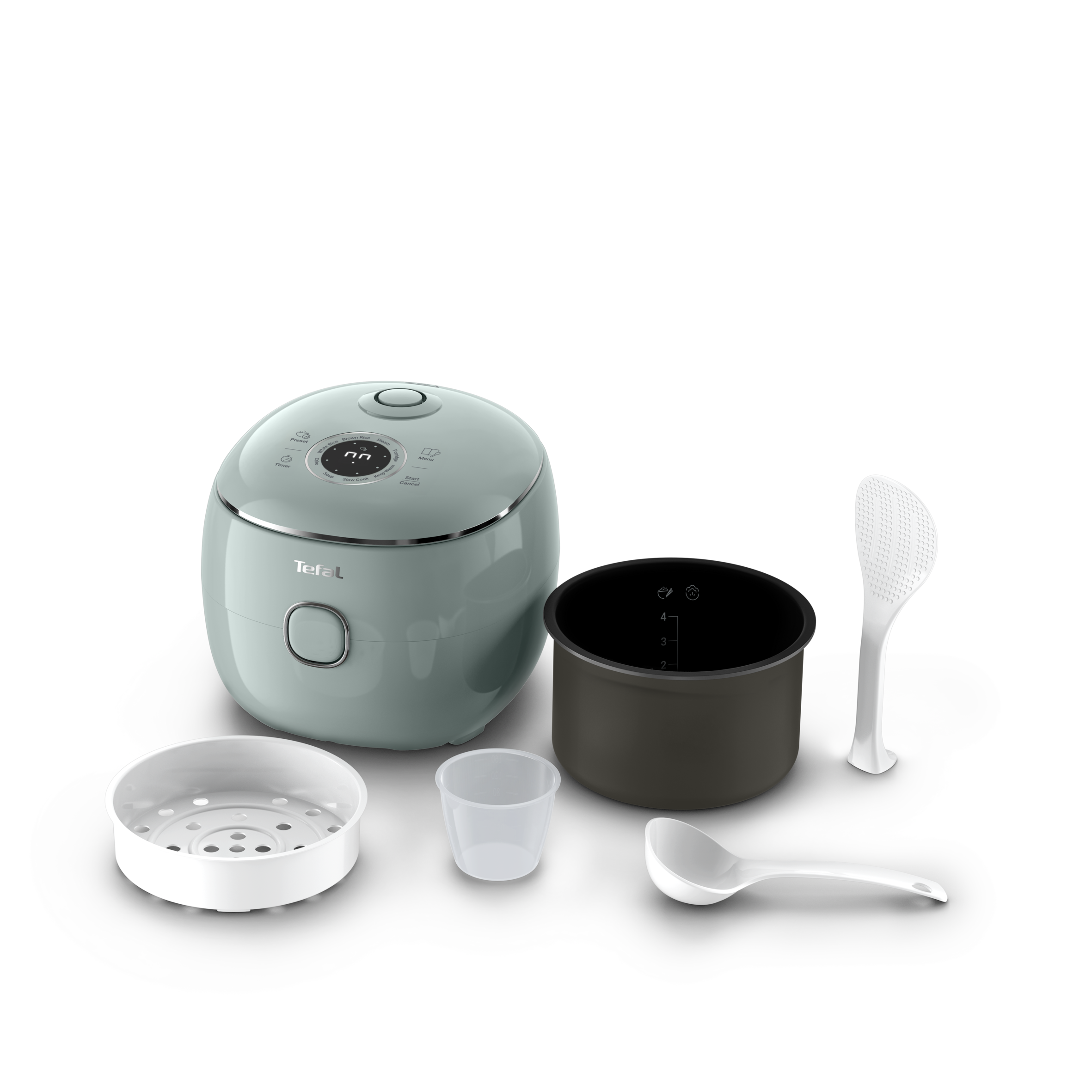 Pop, Cuiseur de riz 2 L, 8 programmes, Résultats savoureux, Format compact