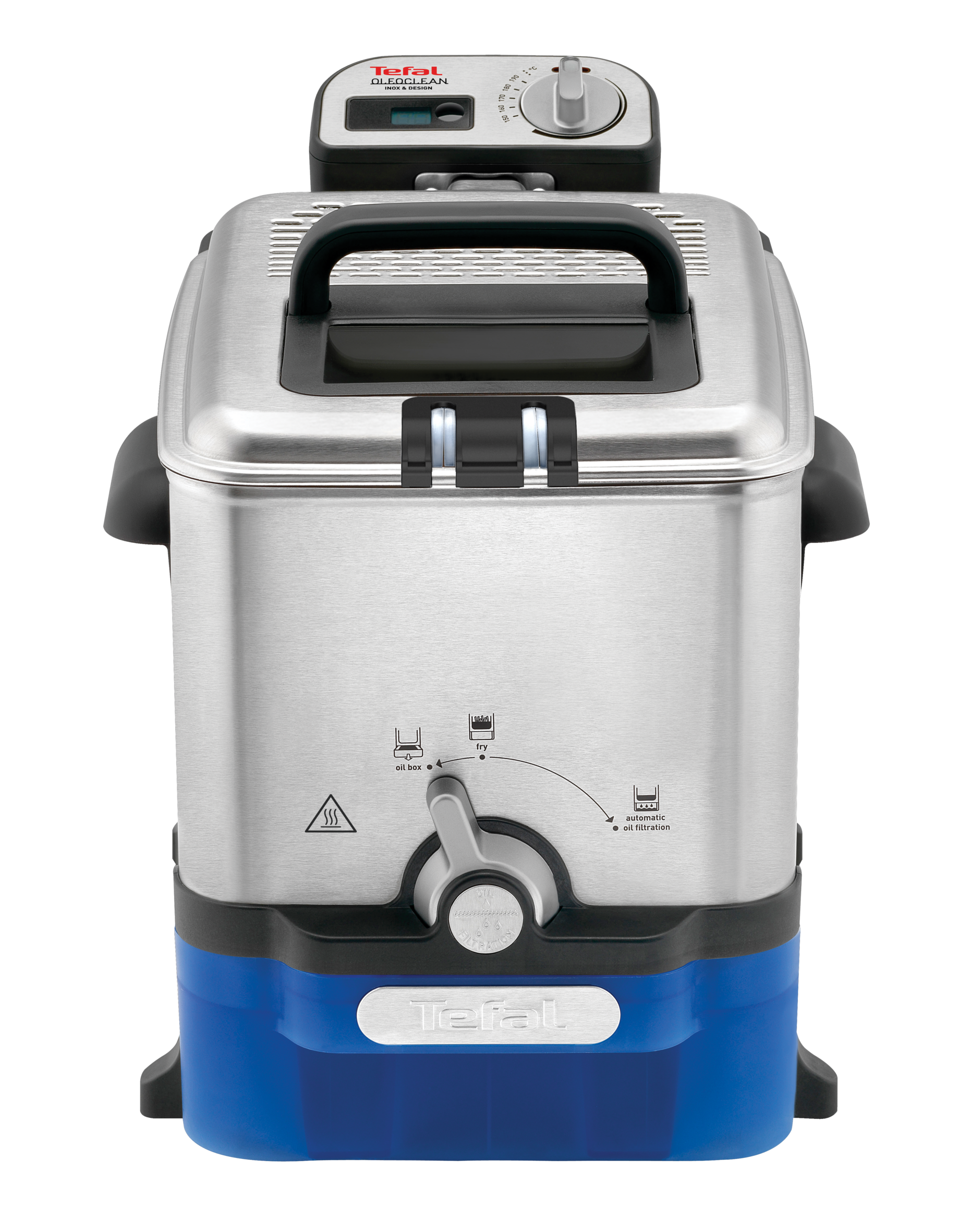 Oleo Clean Inox & Design, Friteuse à huile semi-professionnelle, 3.5L, Jusqu'à 6 personnes