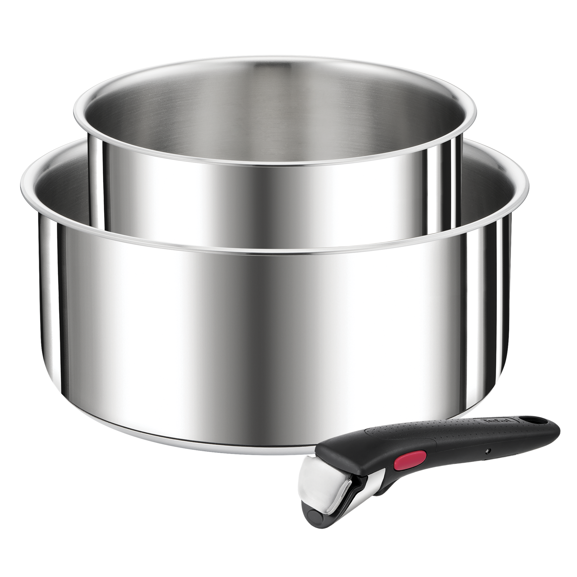 Ingenio Préférence, Inox, Casseroles 16/20 cm + poignée, Induction