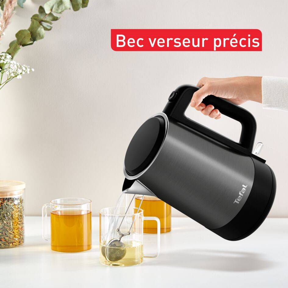 Bouilloire noire Equinox 1.7 L