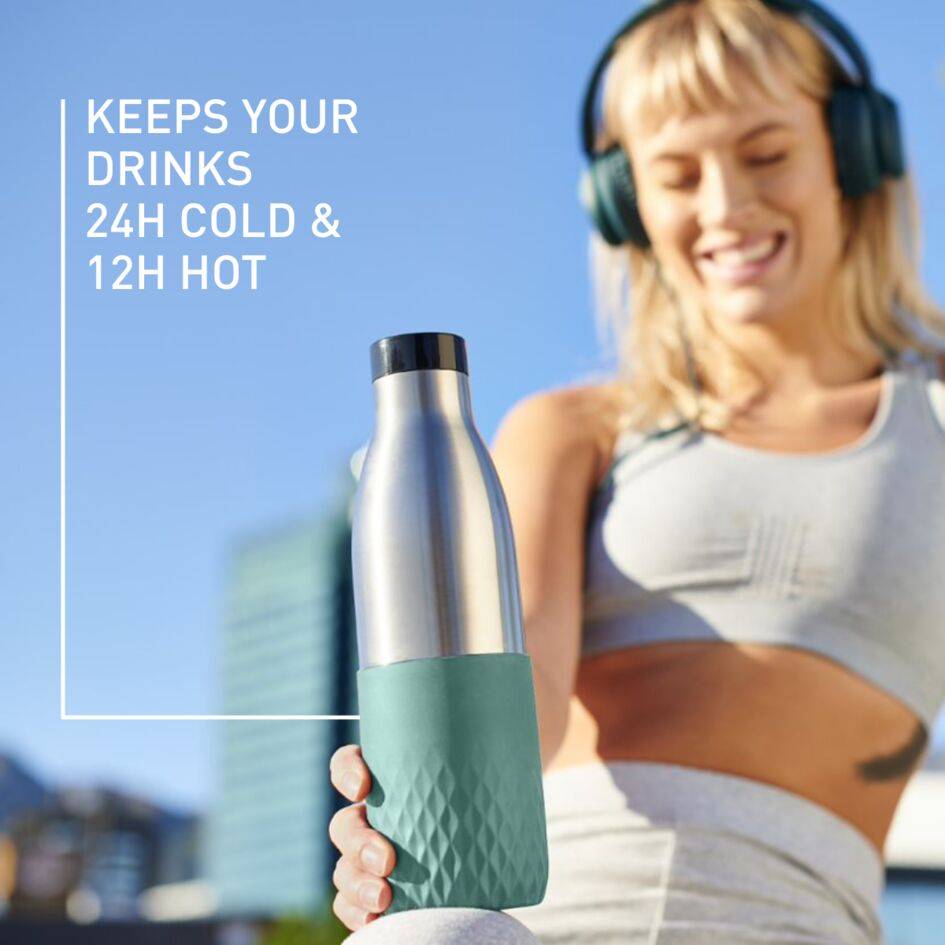 BLUDROP SLEEVE Gourde 0.5 L vert