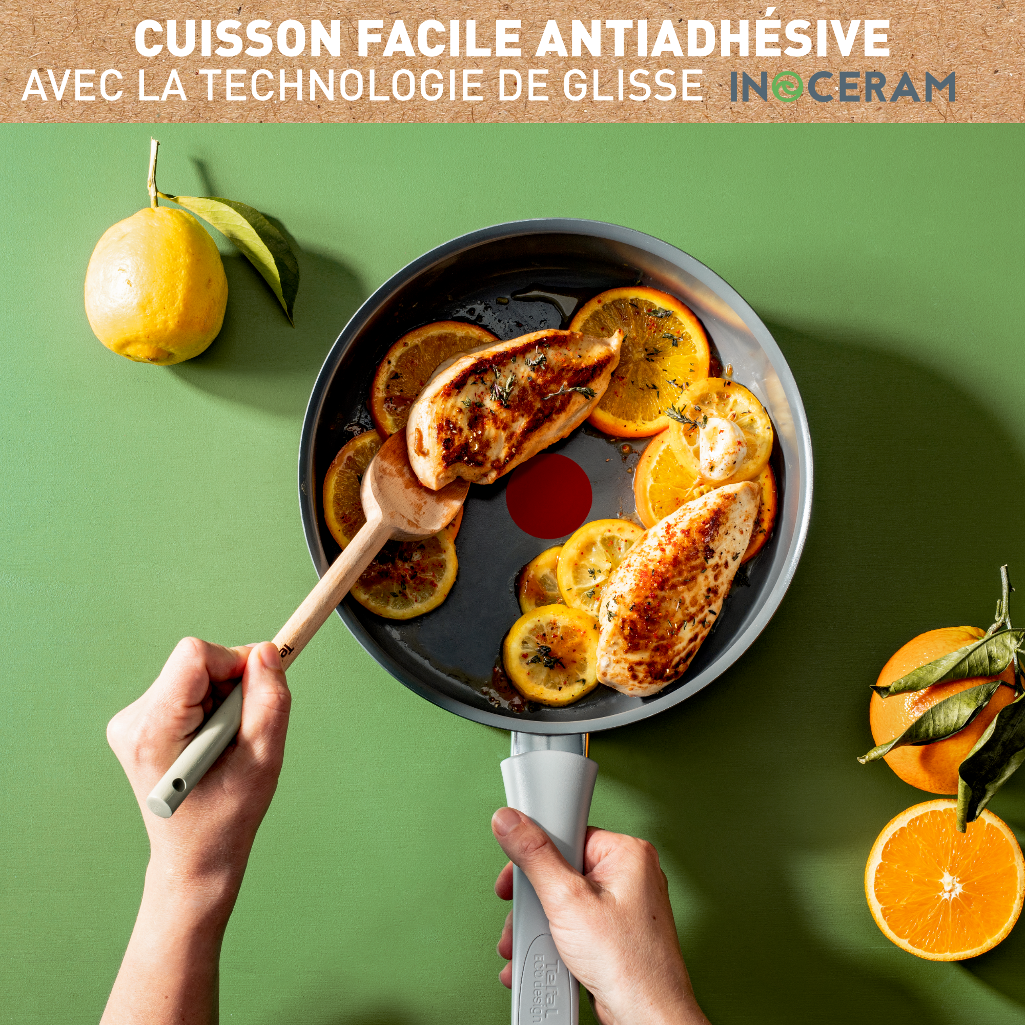 Renew On, Céramique antiadhésive, Sauteuse 24 cm, Induction