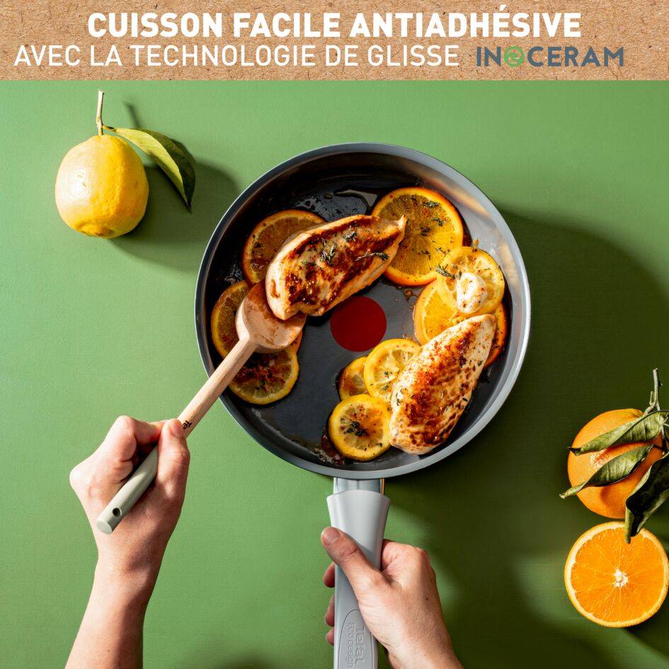 Renew On, Céramique antiadhésive, Sauteuse 24 cm, Induction