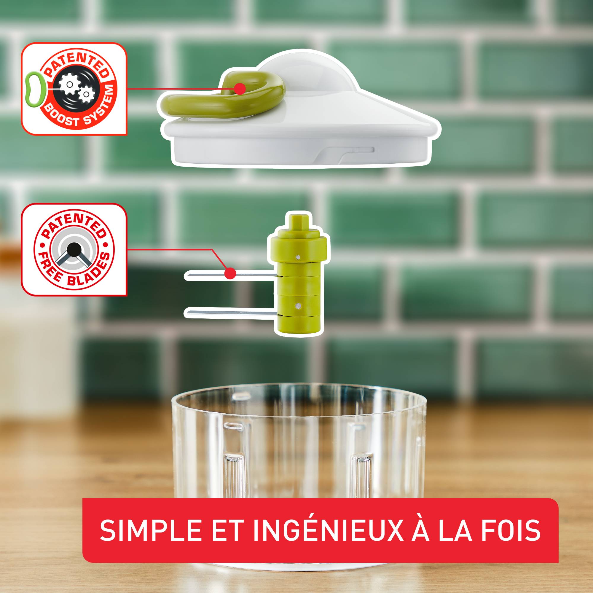 Hachoir manuel 5 secondes 500ml