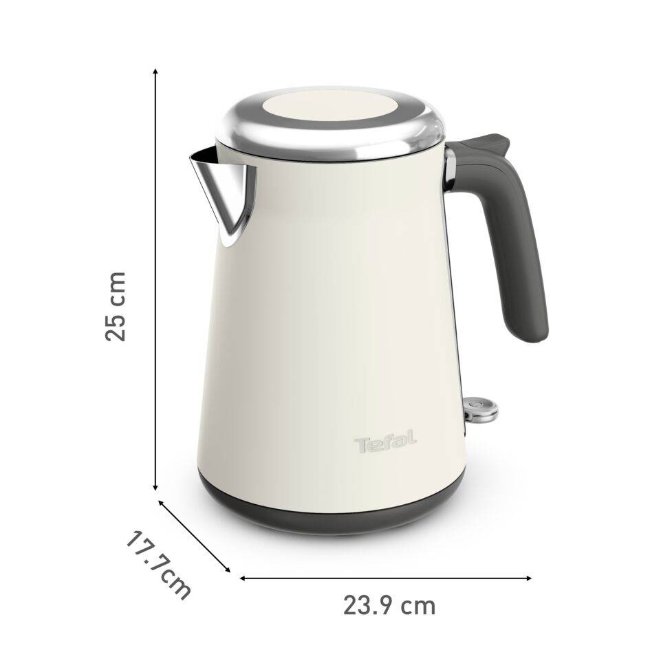 Collection, Bouilloire électrique inox, 1.7 L, Chauffe rapide, Arrêt automatique