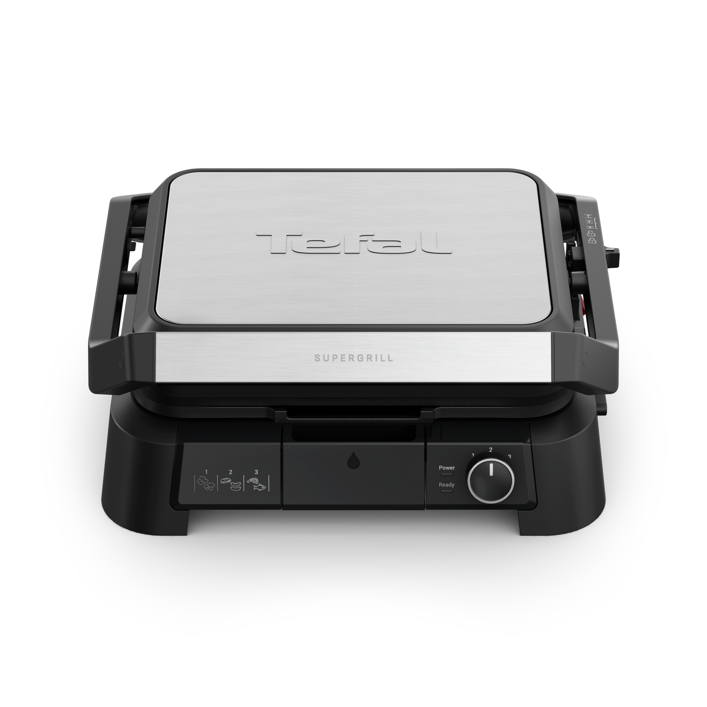 SuperGrill 4-en-1, Grill multifonctions, 2 plaques grill + 2 plaques plancha, positions Grill, BBQ, Four, Plancha