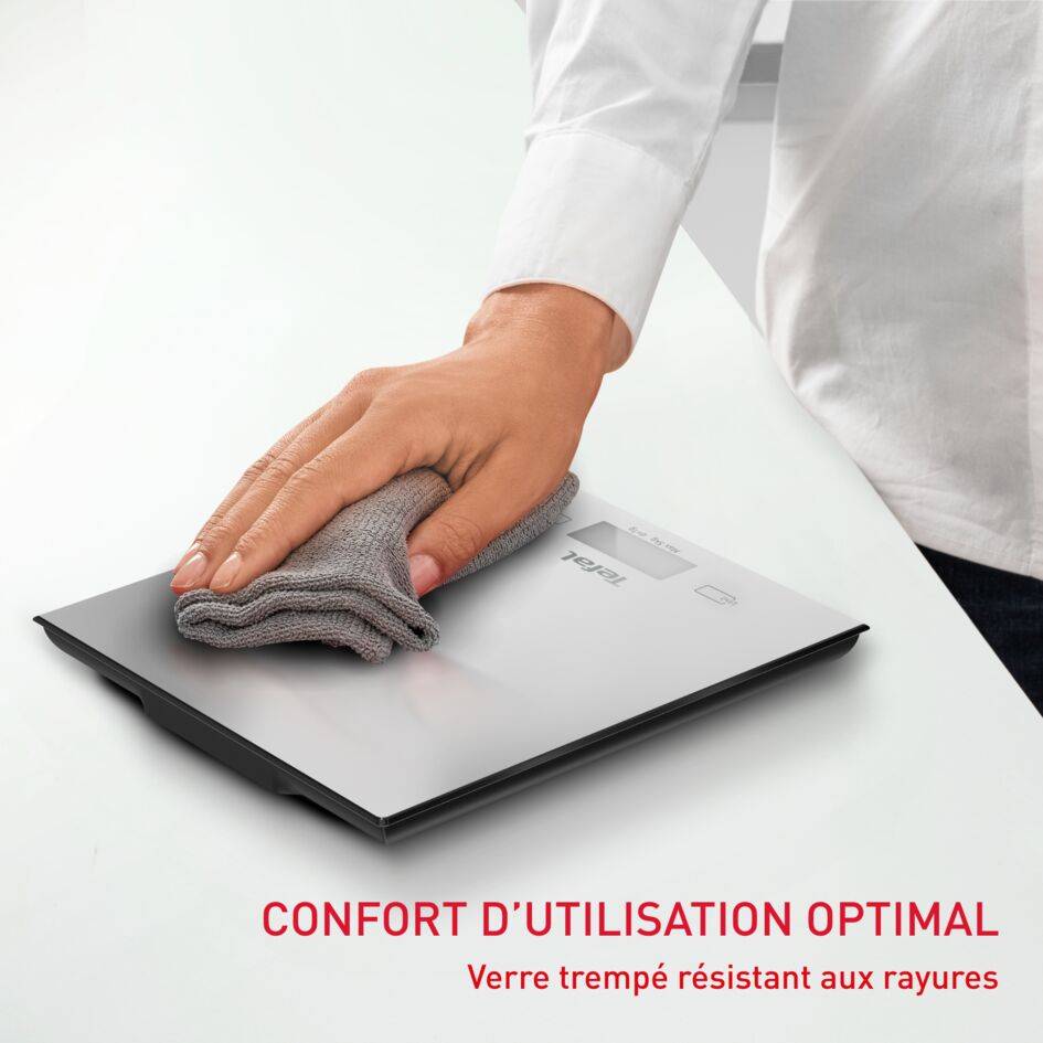 Essential, Balance de cuisine 18 x20 cm, Capacité de 5 kg, Tare automatique