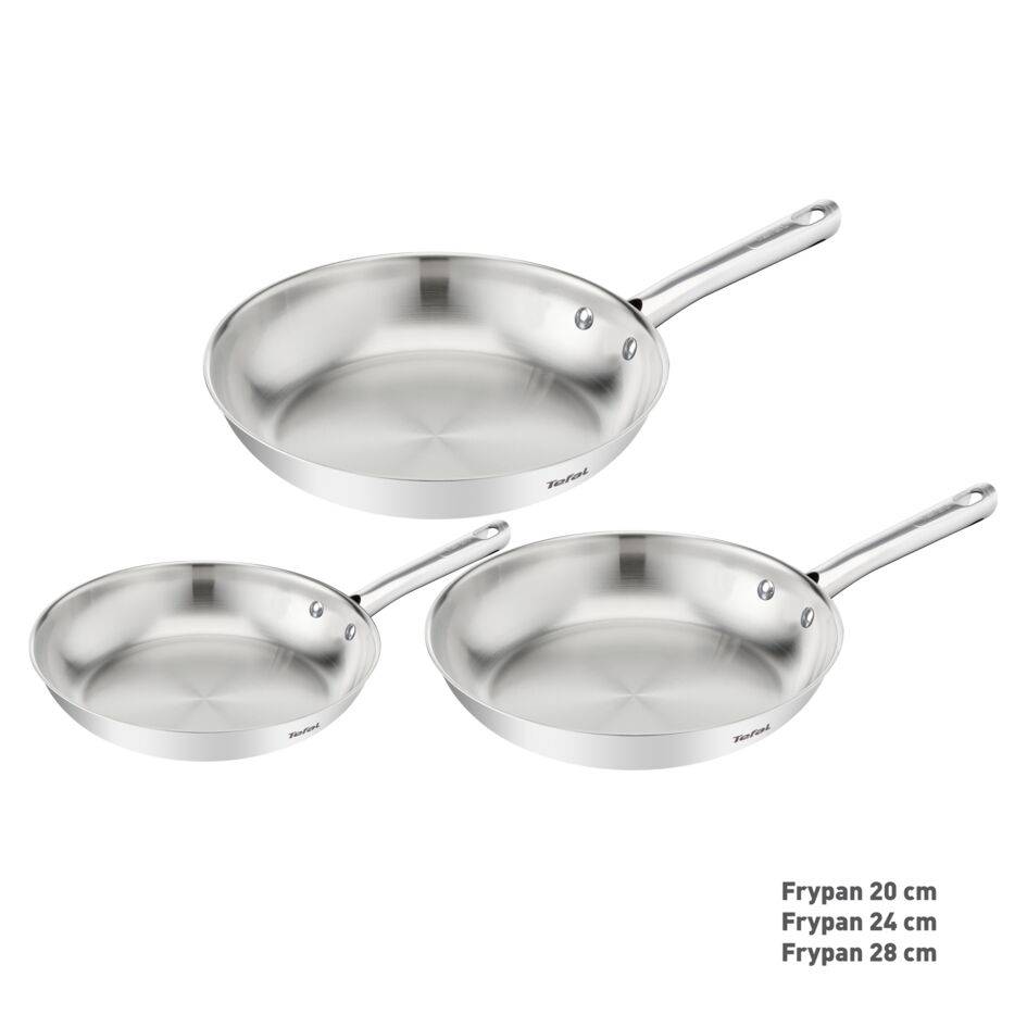 Duetto On, Inox, Poêles 20/24/28&nbsp;cm, Induction