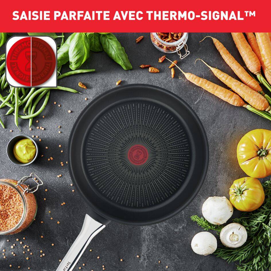 Excellence Poêle 28 cm, Antiadhésif anti-rayures, Induction