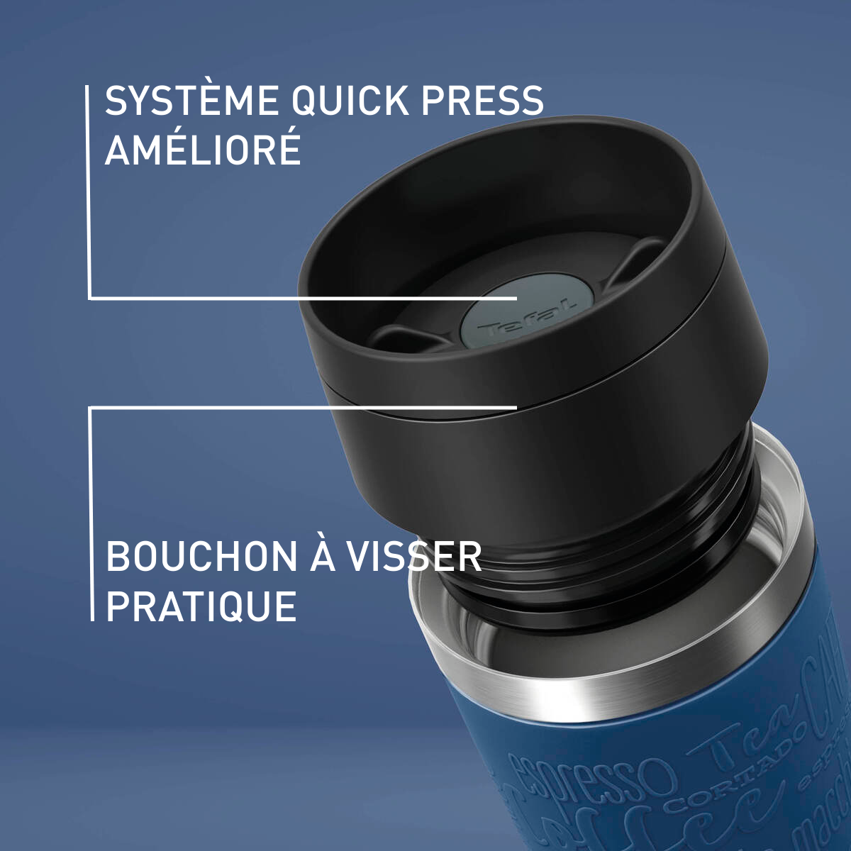 TRAVEL MUG CLASSIC 0,36L BLEU FONCE