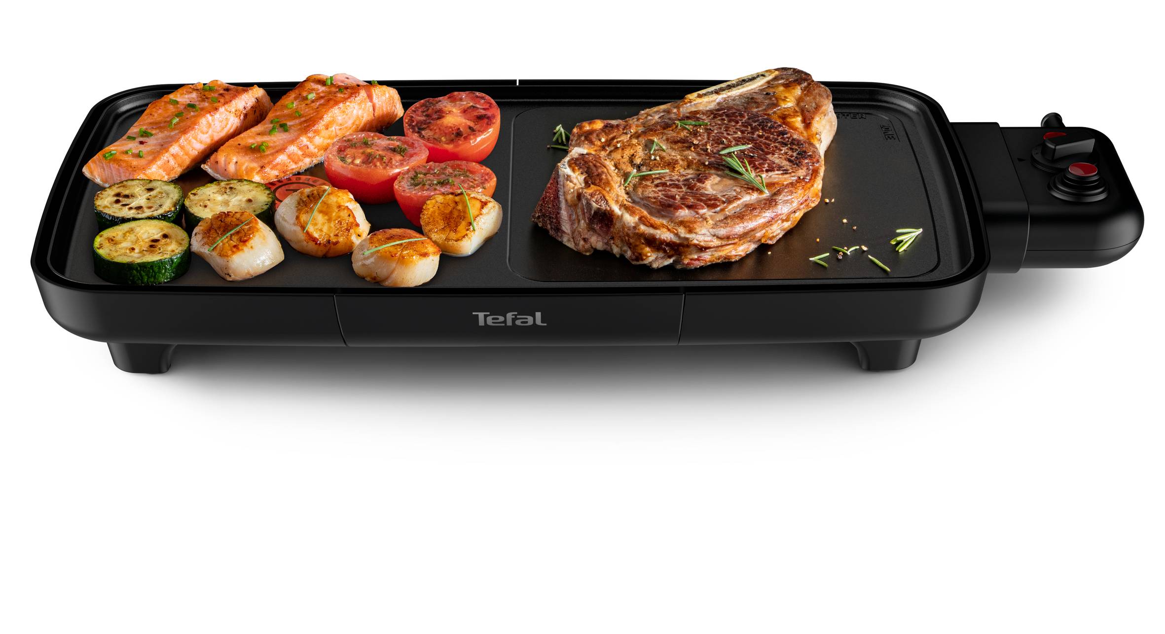 Plancha Booster deux zones de cuisson 2200 W