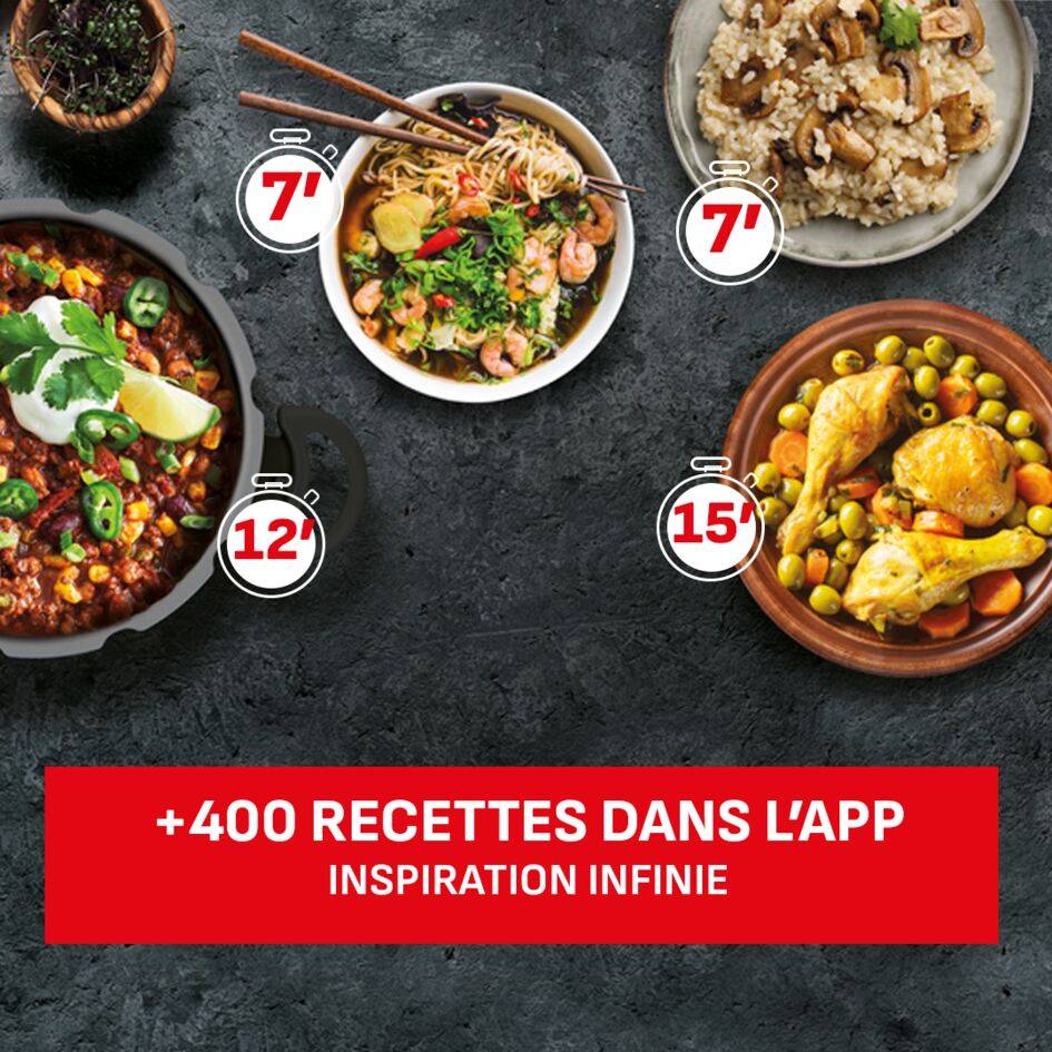 Clipso Tempo 3-in-1, Cocotte-minute®, Induction, Compatible four, 6L