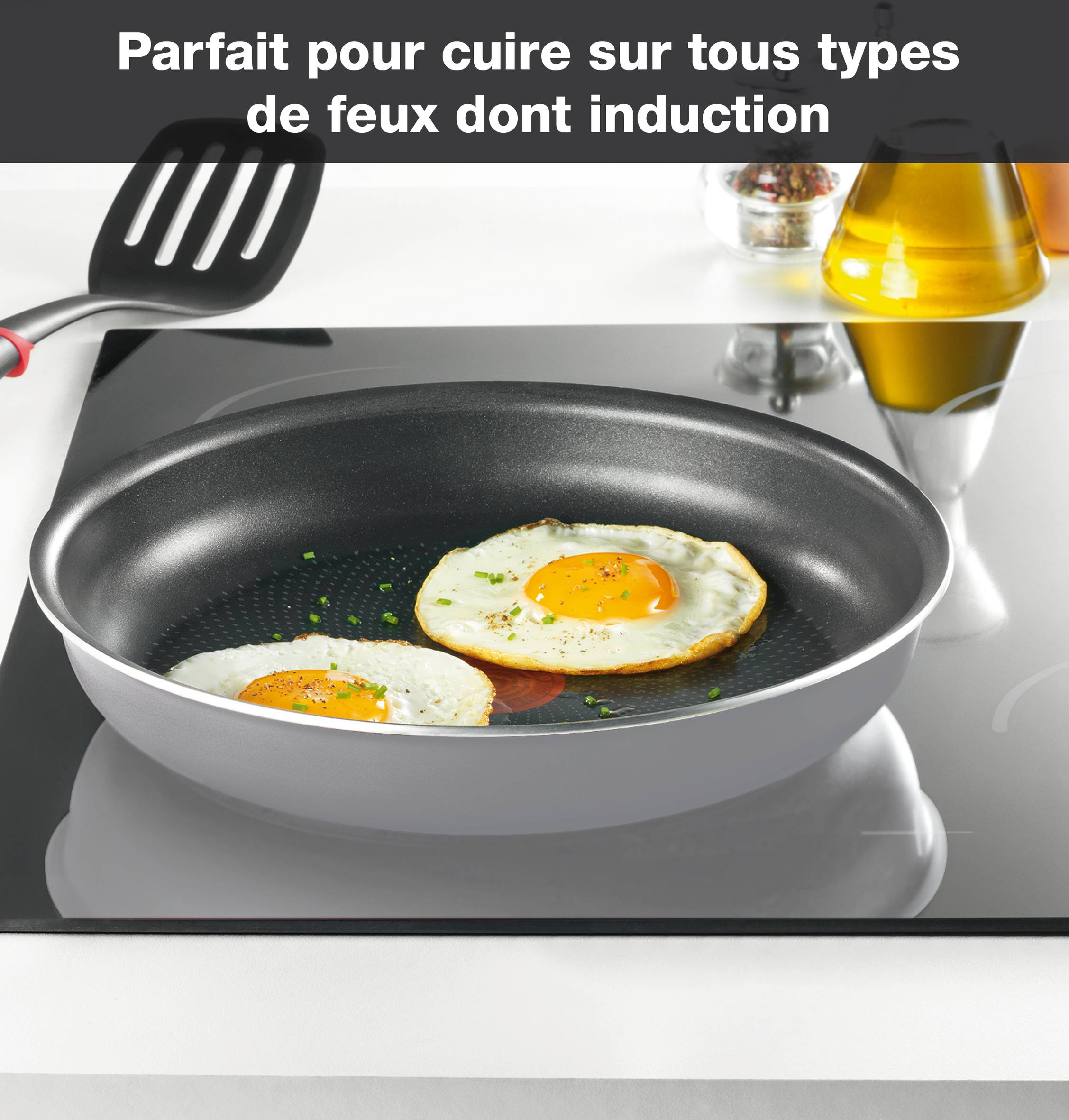 INGENIO ESSENTIAL Gris anthracite - Batterie de cuisine 10 pièces