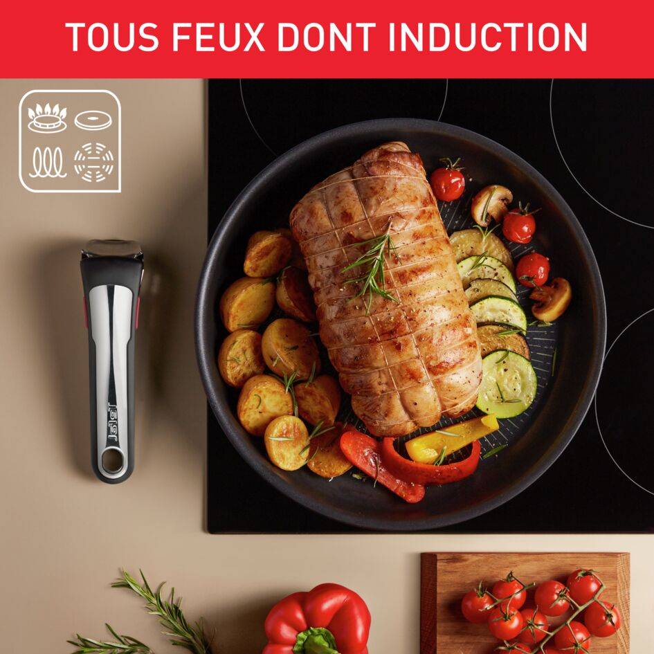 Ingenio Eco Resist, Antiadhésif, Poêle 20 cm, Induction