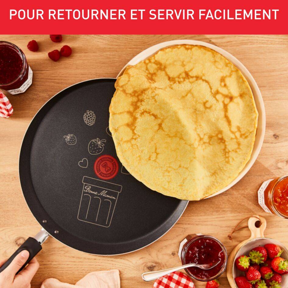 Tefal Bonne Maman Galettière 34 cm avec répartiteur bois offert