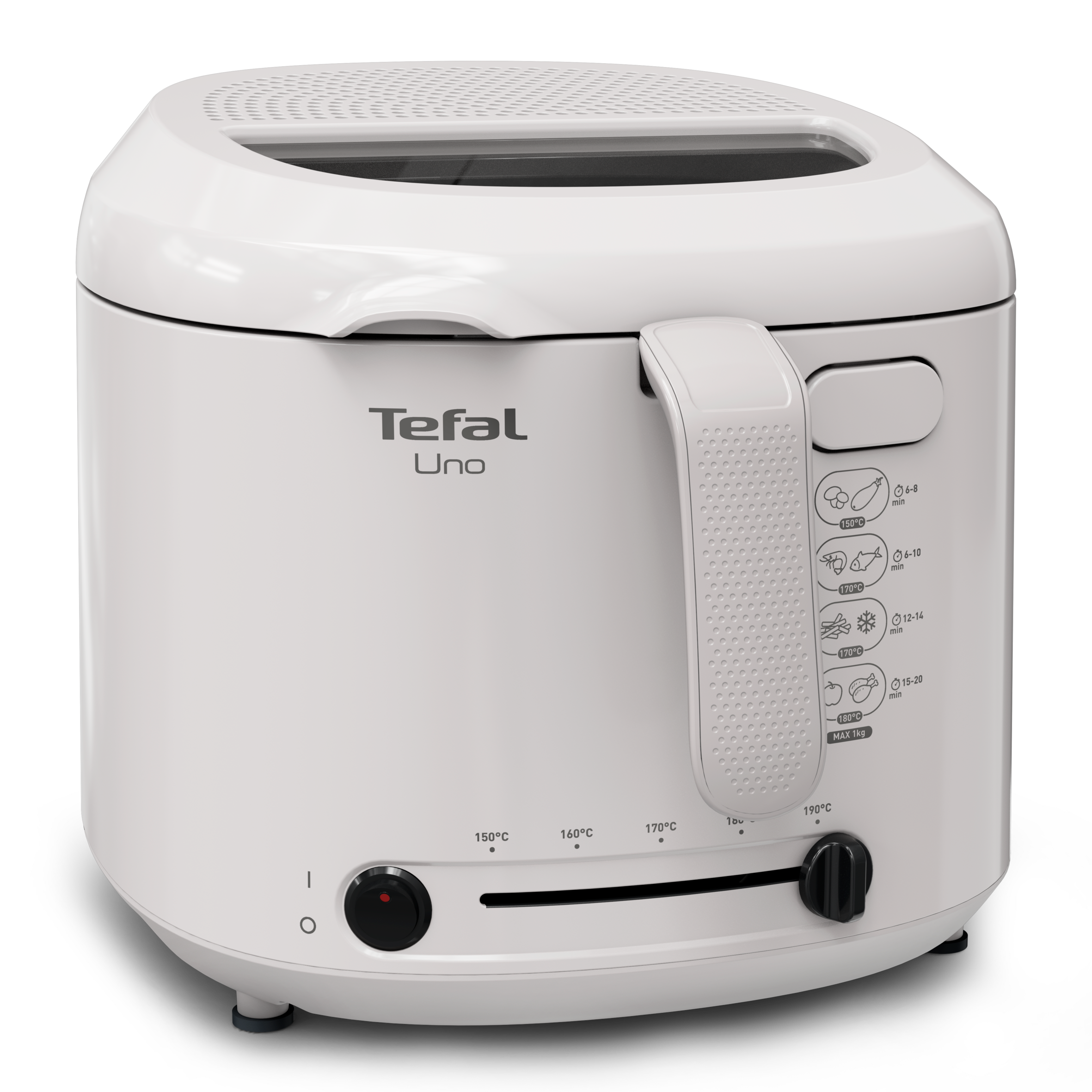 Friteuse Uno, capacité de 1 kg, 4 personnes, compact