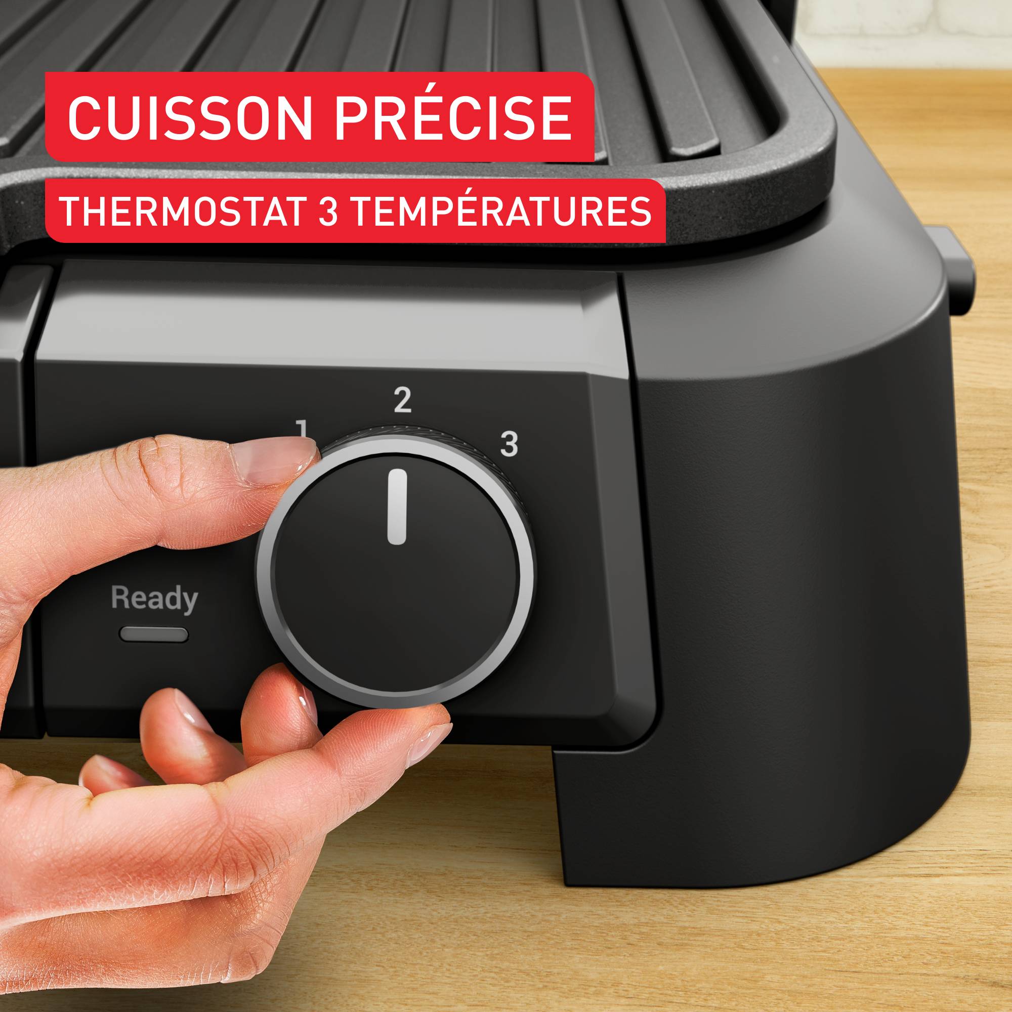 SuperGrill 3-en-1, Gril de contact, Barbecue, Position four