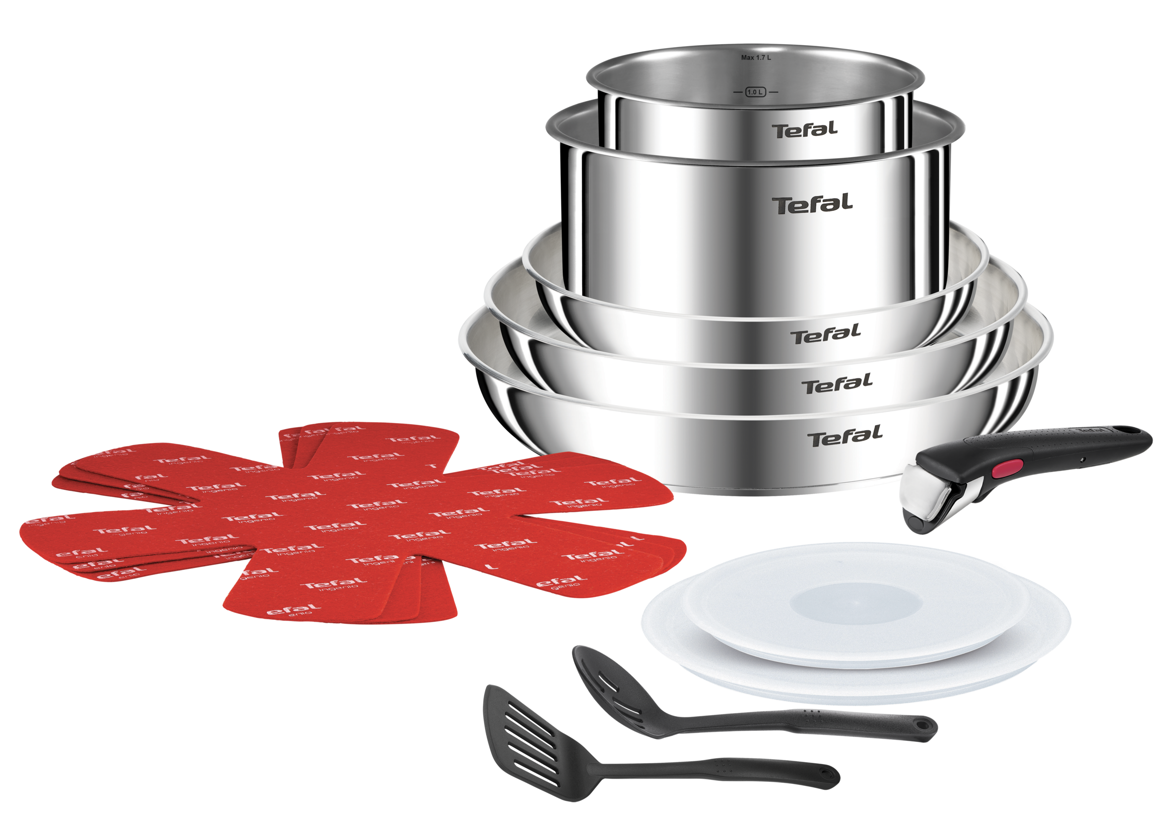 Ingenio Emotion, Inox, Batterie de cuisine 13 pièces, Induction