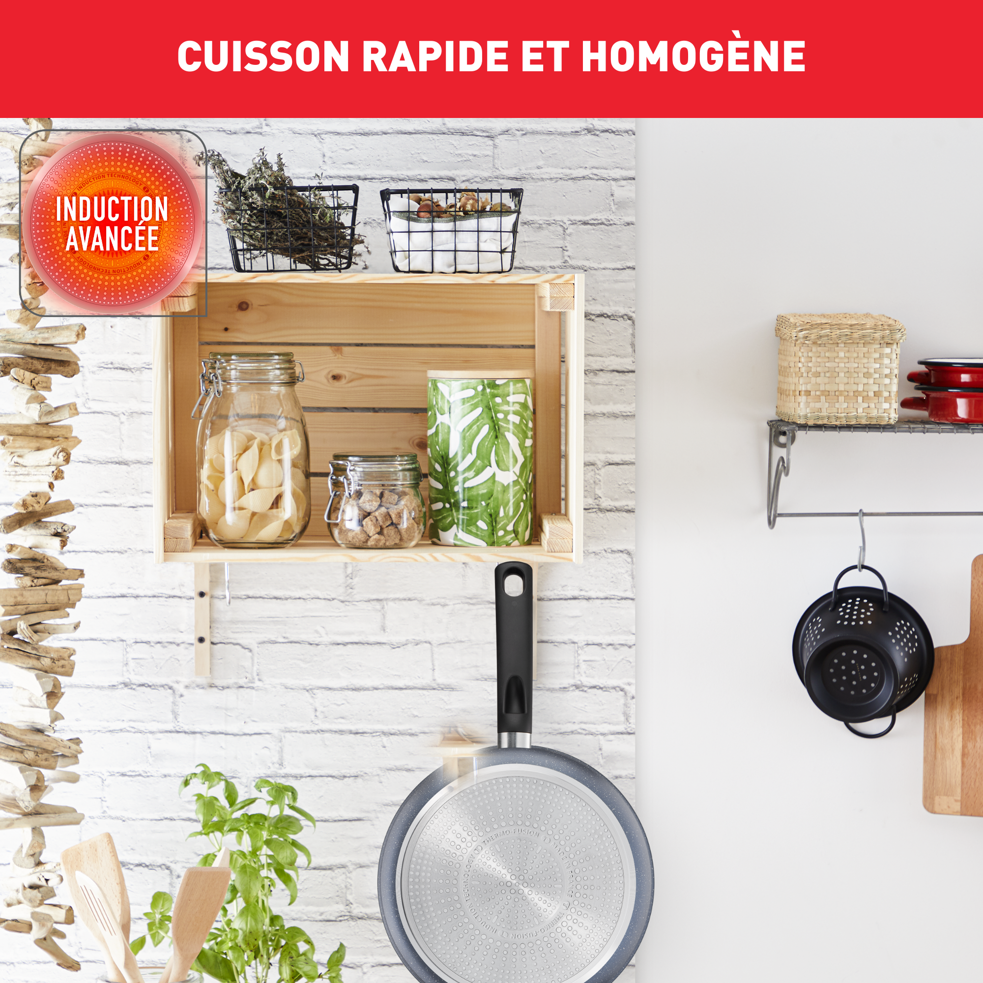 Natural on sauteuse 24cm + couvercle