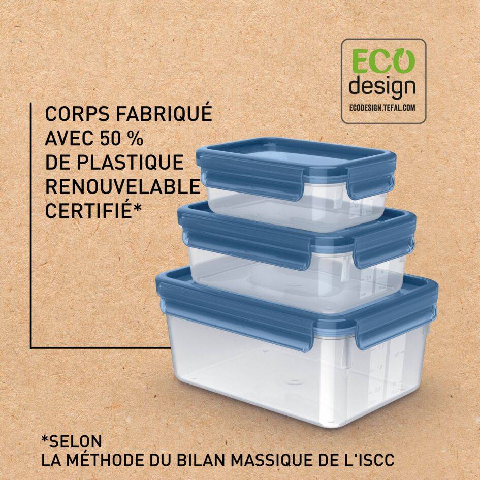 LOT DE 3 BOÎTES DE CONSERVATION MASTERSEAL ECO