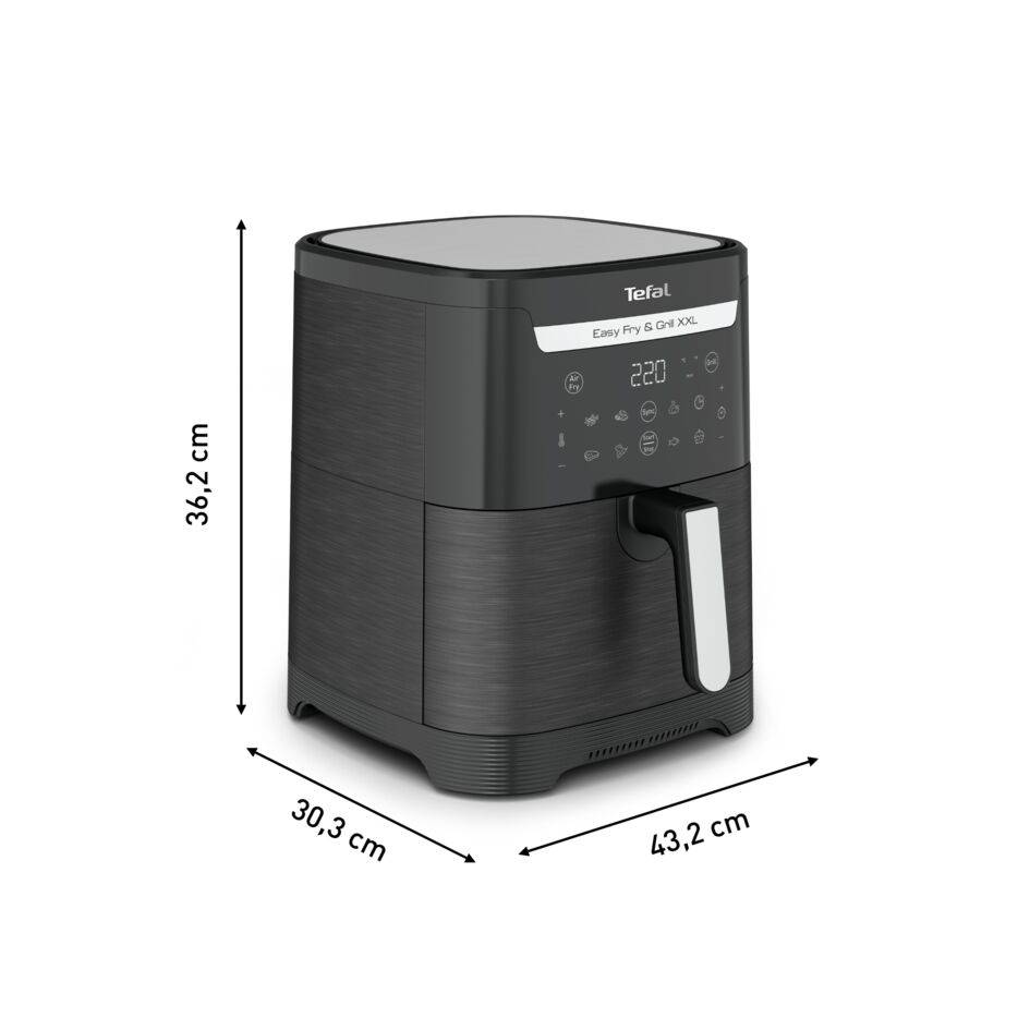 Easy Fry & Grill XXL, Air fryer mono tiroir, 6L, Jusqu'à 8 personnes