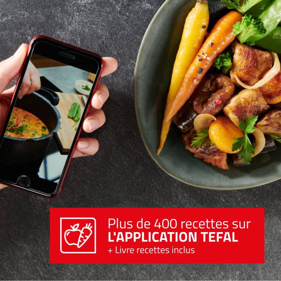 Clipsominut' Perfect violet Cocotte-minute® 7,5L Induction + Livre 100 recettes