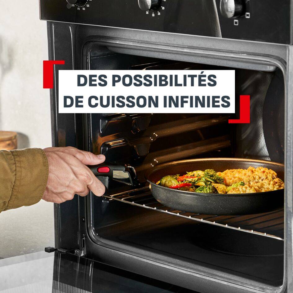 Ingenio Excellence Ceramic, Poêle 26&nbsp;cm, Empilable, Revêtement en céramique antiadhésif