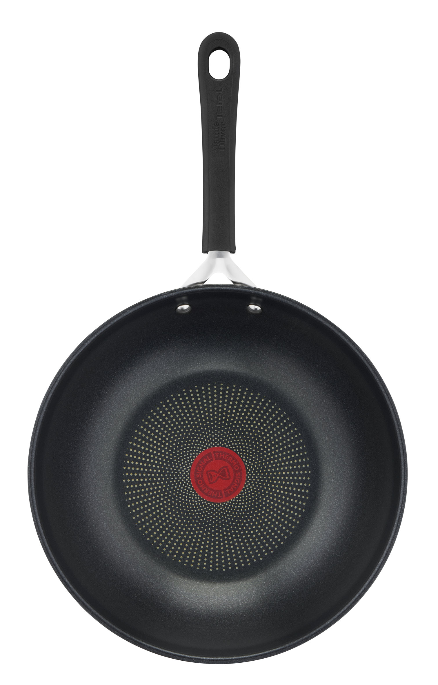 Jamie Oliver by Tefal Home Cook, Poêle wok 28 cm, Indicateur Thermo-Signal