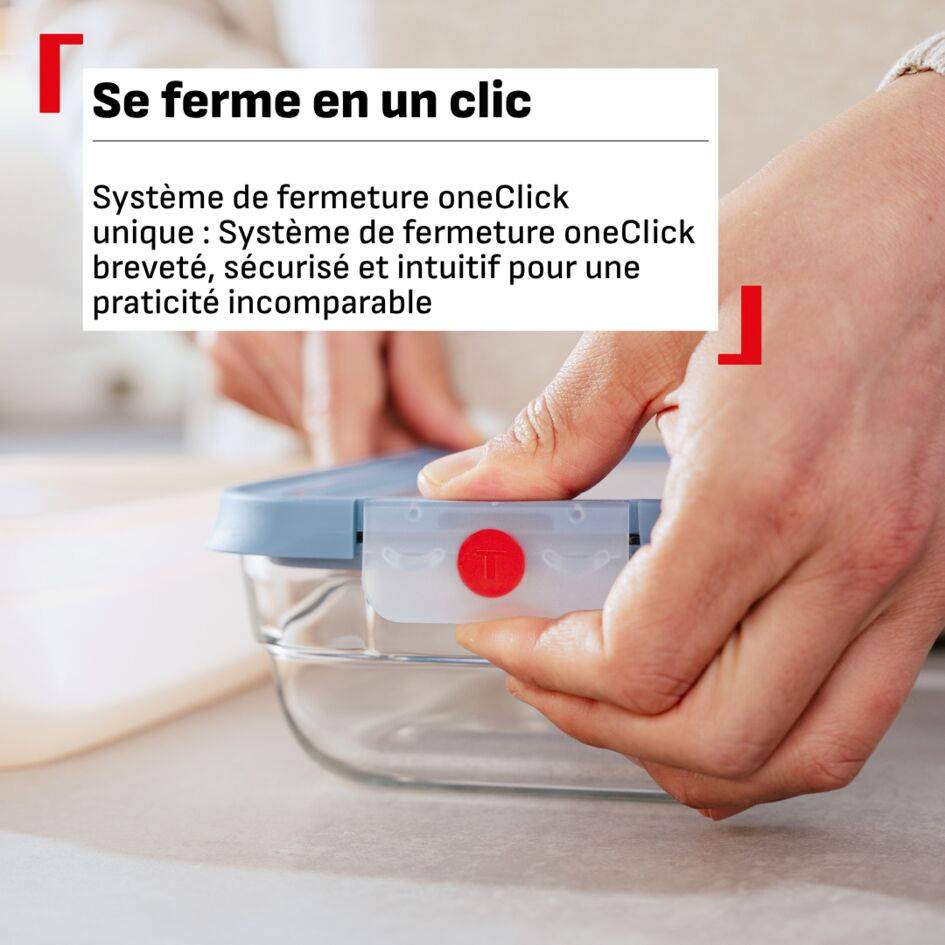 ONECLICK GLASS, KIT DE BOÎTES DE CONSERVATION