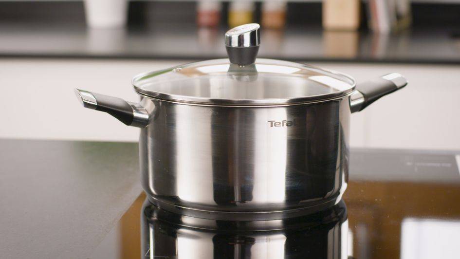 EMOTION INOX Marmite 22 cm (6 L) + couvercle en verre 