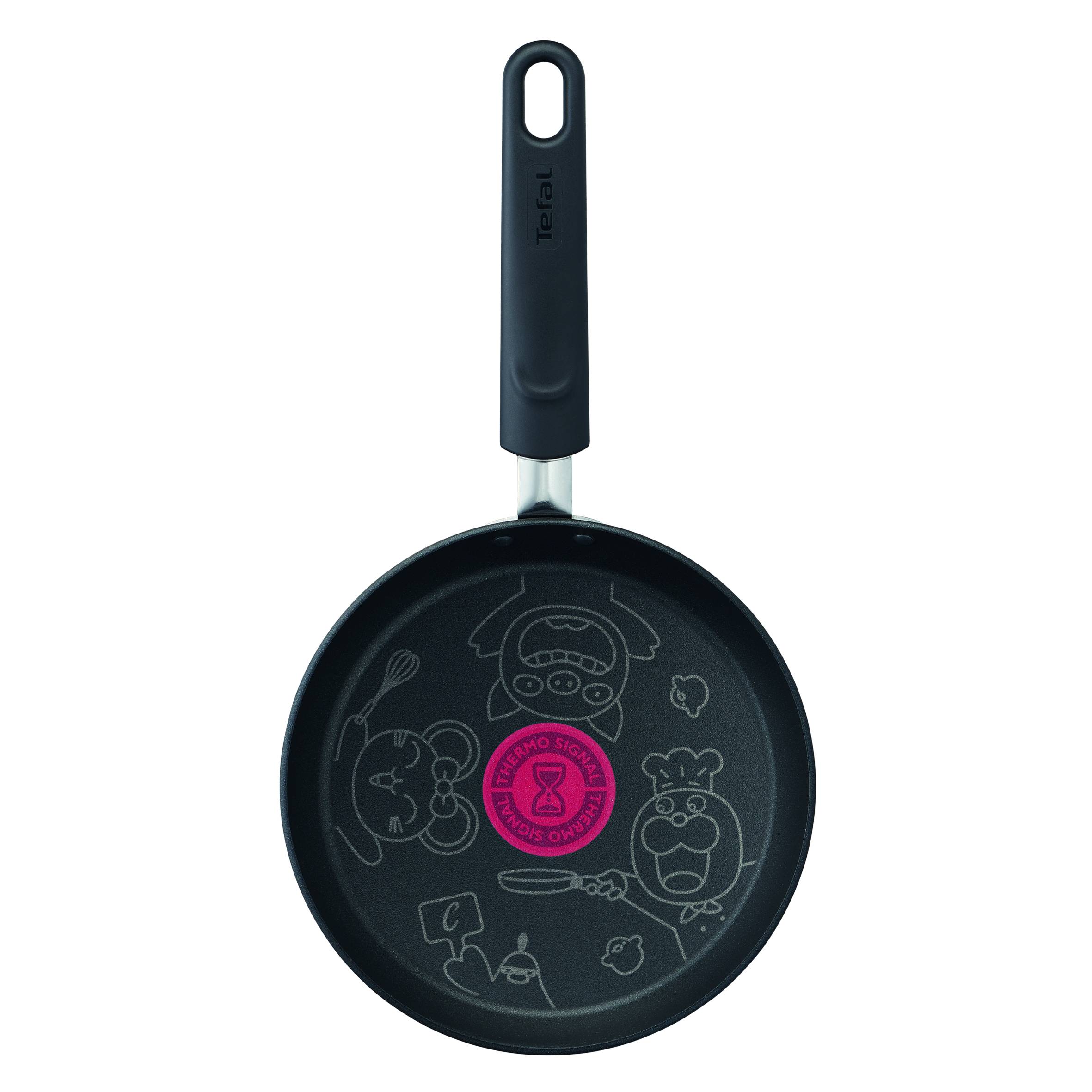 Chefclub by Tefal Set de cuisine Hungry Kids Emergency : Poêle 19 cm, Moule à manqué 26 cm, Mini-spatule, Tablier enfant, Livret de recettes