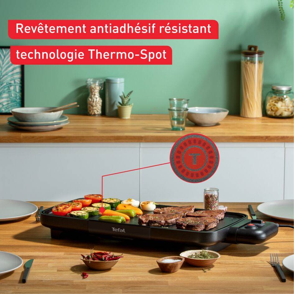 Plancha Booster deux zones de cuisson 2200 W