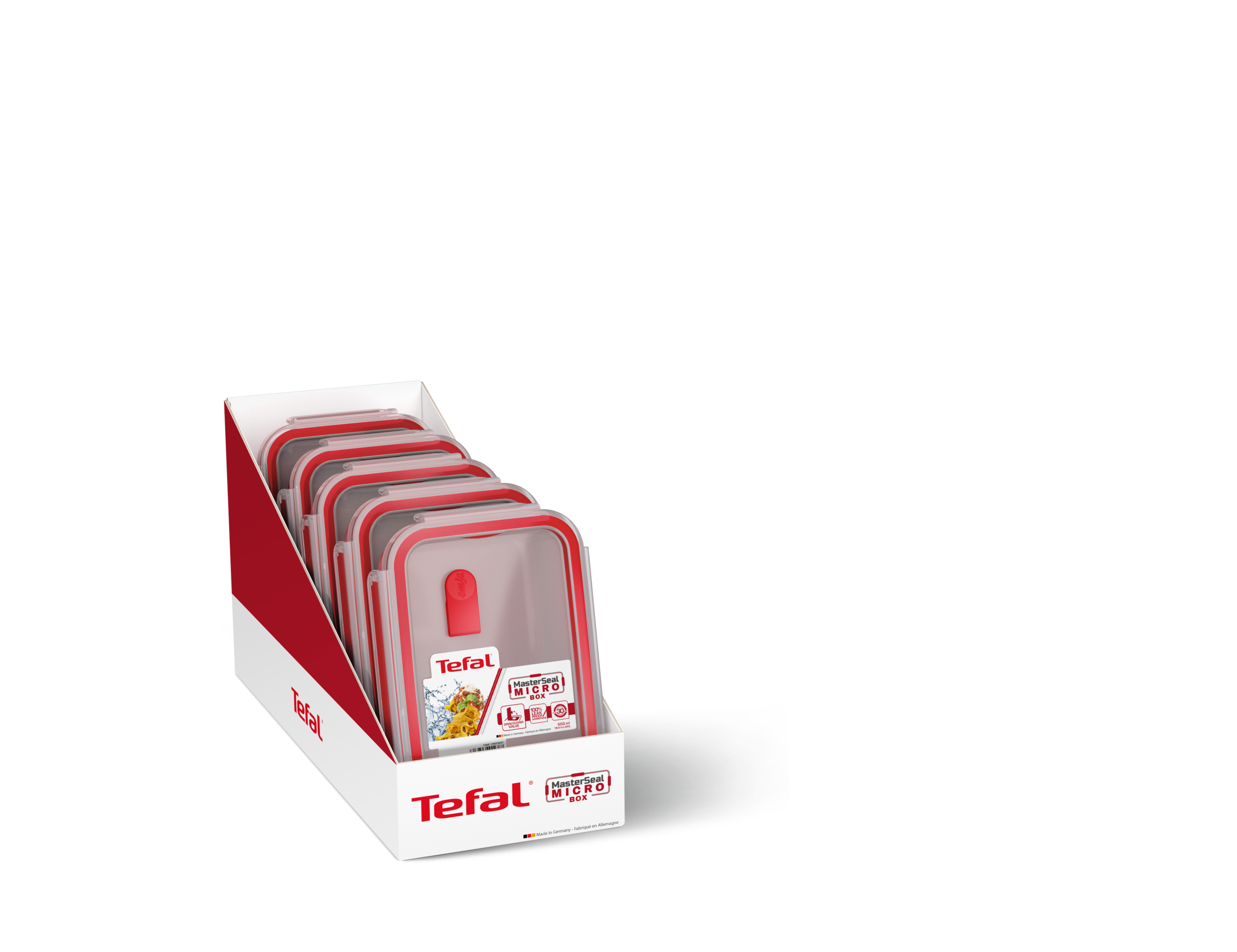 MASTERSEAL MICRO Rouge Boîte de conservation alimentaire 0,55 L