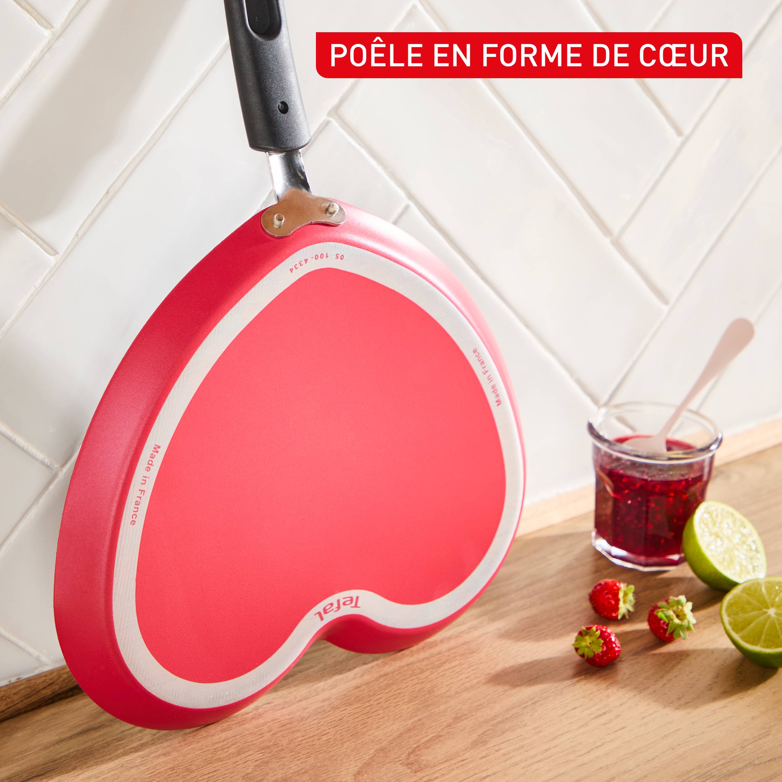 Chandeleur&nbsp;2026, Poêle à crêpes 25&nbsp;cm, Décoration spéciale, Revêtement antiadhésif