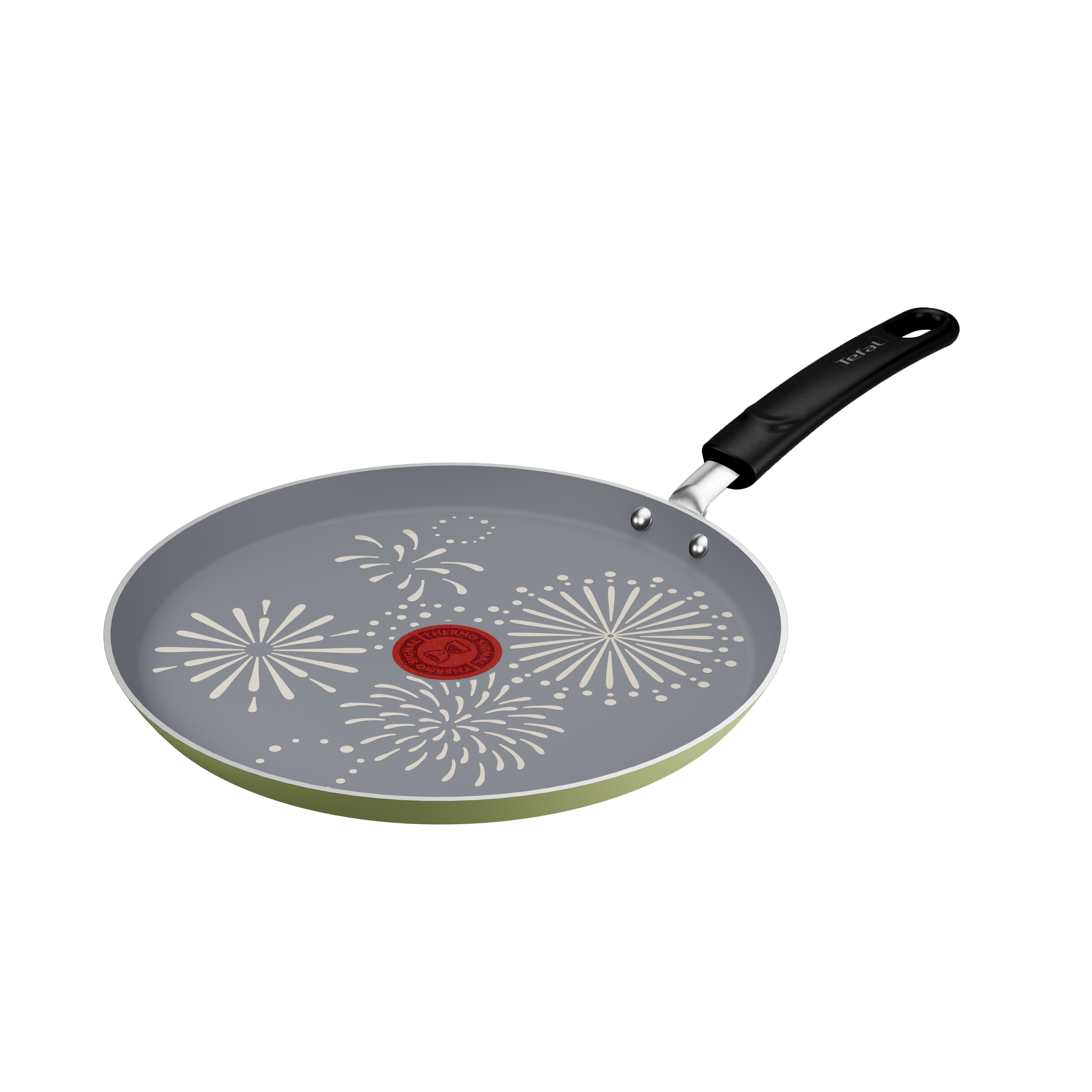 Chandeleur&nbsp;2026, Poêle à crêpes 28&nbsp;cm, Revêtement antiadhésif, Verte