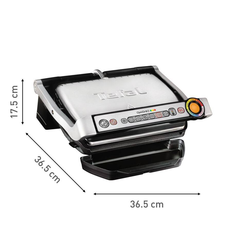 Optigrill+, grill intelligent, 6 programmes, mode manuel, 4 personnes