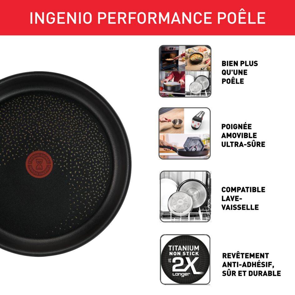 Performance Frying Pan 28 cm, Recycled Aluminum, Induction