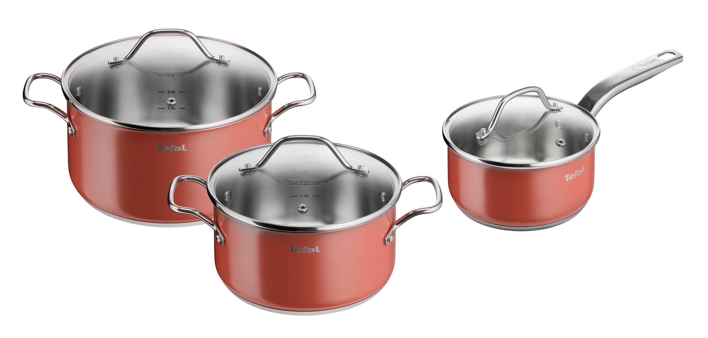 Sensation Terracotta Set 6 pc Casserole 16 cm, Faitouts 20/24 cm