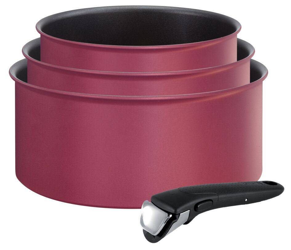 Ingenio performance rouge gamay induction batterie de cuisine 4 pièces