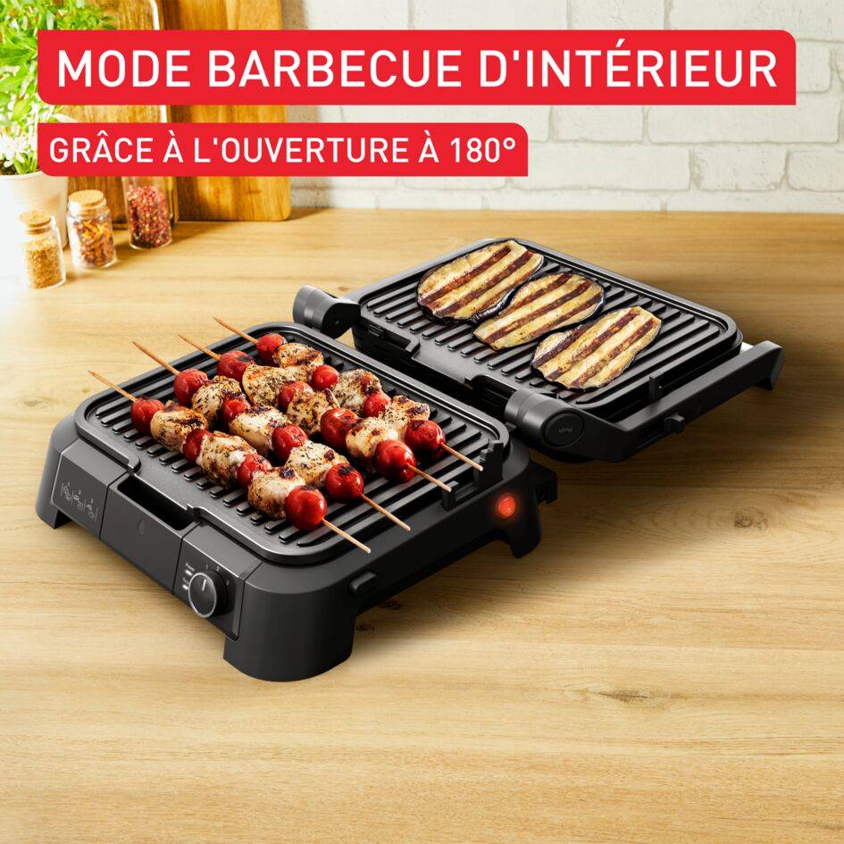 SuperGrill 3-en-1, Gril de contact, Barbecue, Position four