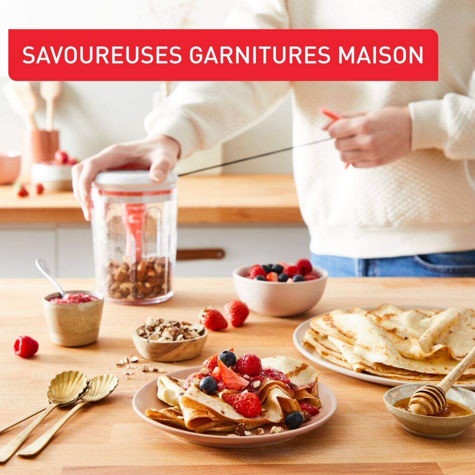 Tefal Crêpes Express, Mélangeur pâte à crêpes, Pâte parfaite en 2 minutes