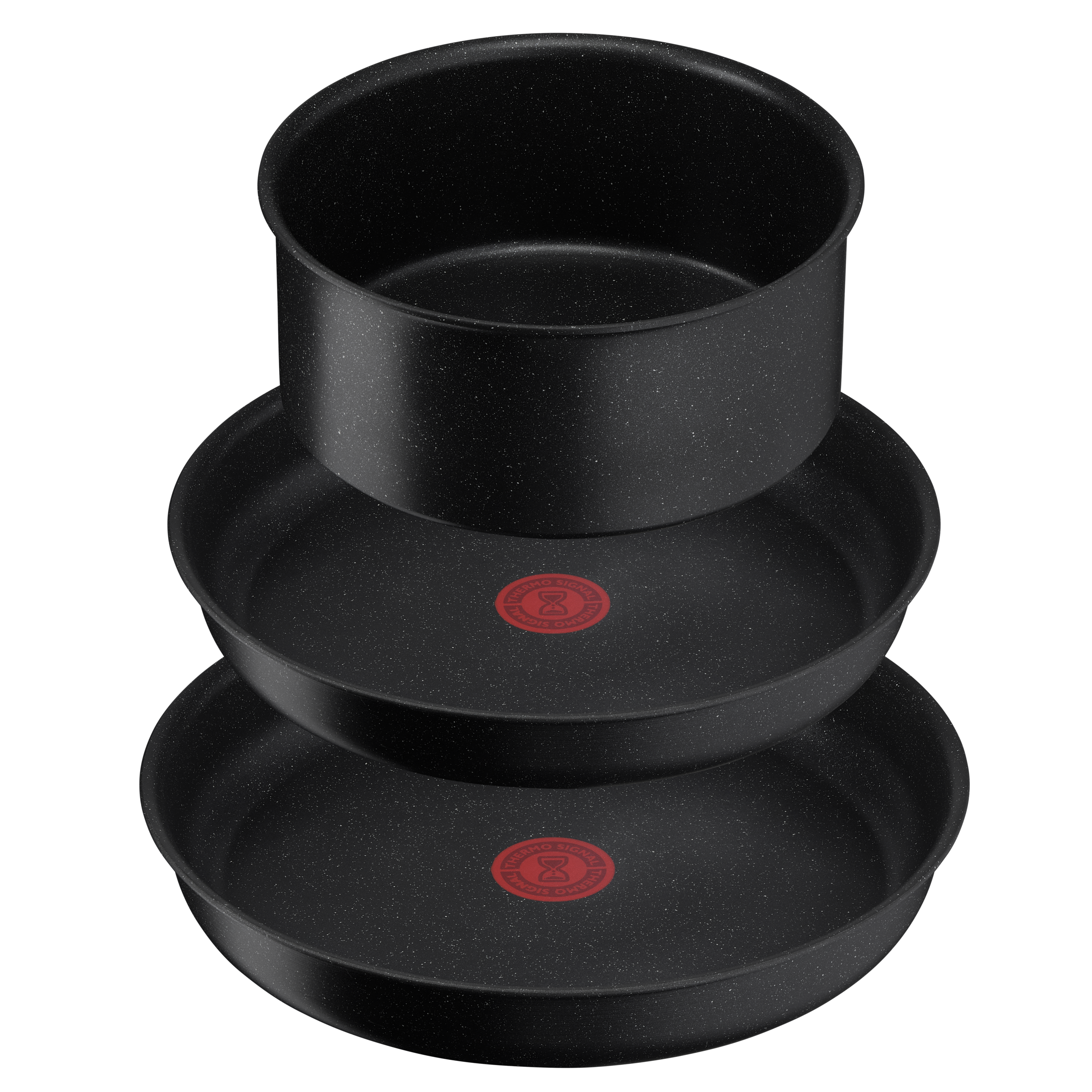 Ingenio Darkstone, Antiadhésif, Poêles 22/26cm, Casserole 18cm, Poignée, Induction